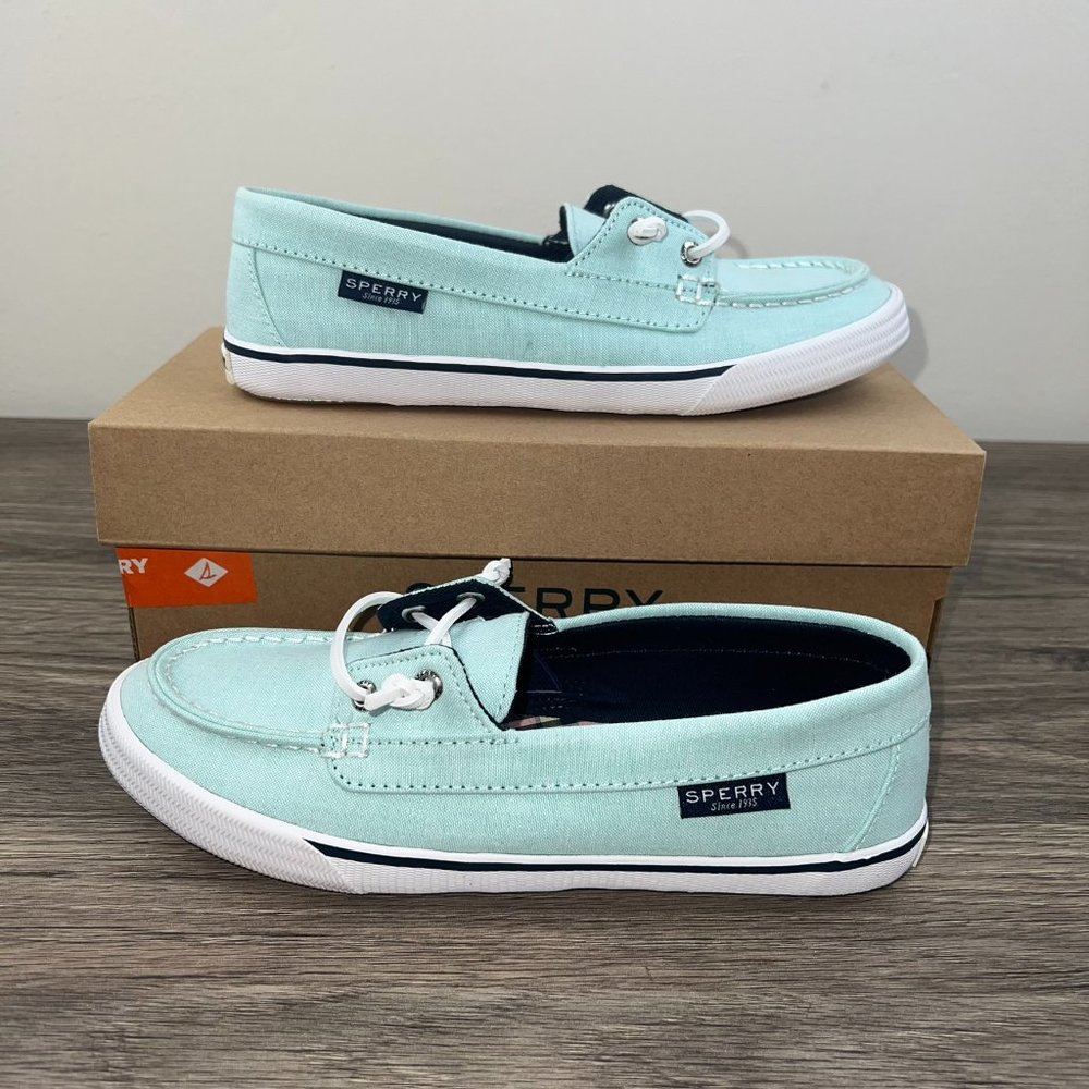 Sperry Women's Lounge Away Sneaker, Cross Turquoise, **NEW** -
